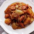 じゃがいもとウインナーのカレー炒め