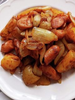 じゃがいもとウインナーのカレー炒め-レシピのメイン写真