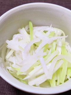 大根とブロッコリーの茎のレンジナムル-レシピのメイン写真