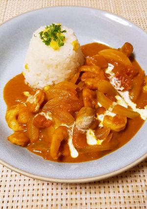 えびとマッシュルームのトマトカレー-レシピのメイン写真