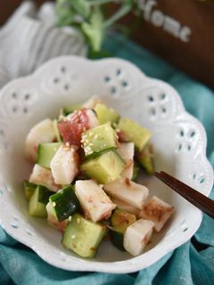 長芋ときゅうりの梅肉サラダ-レシピのメイン写真