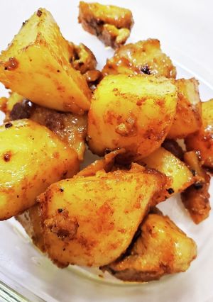 鶏肉とじゃがいものカレー炒め-レシピのメイン写真