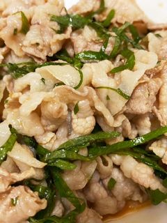 簡単!大葉と豚しゃぶのわさび醤油!-レシピのメイン写真