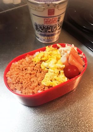 鮭フレークのお弁当-レシピのメイン写真