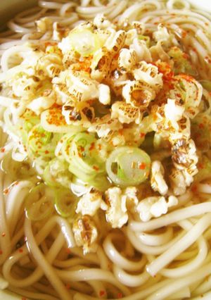 かけうどん with ポップライス-レシピのメイン写真