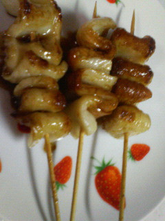 なんちゃって鶏皮(ちくわ串♪)-レシピのメイン写真