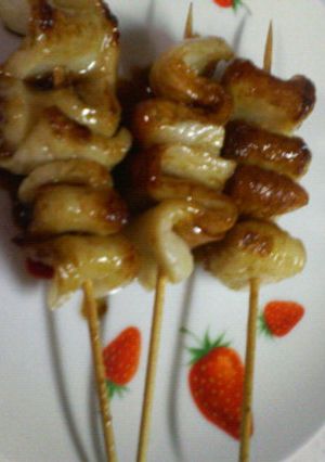 なんちゃって鶏皮（ちくわ串♪）-レシピのメイン写真