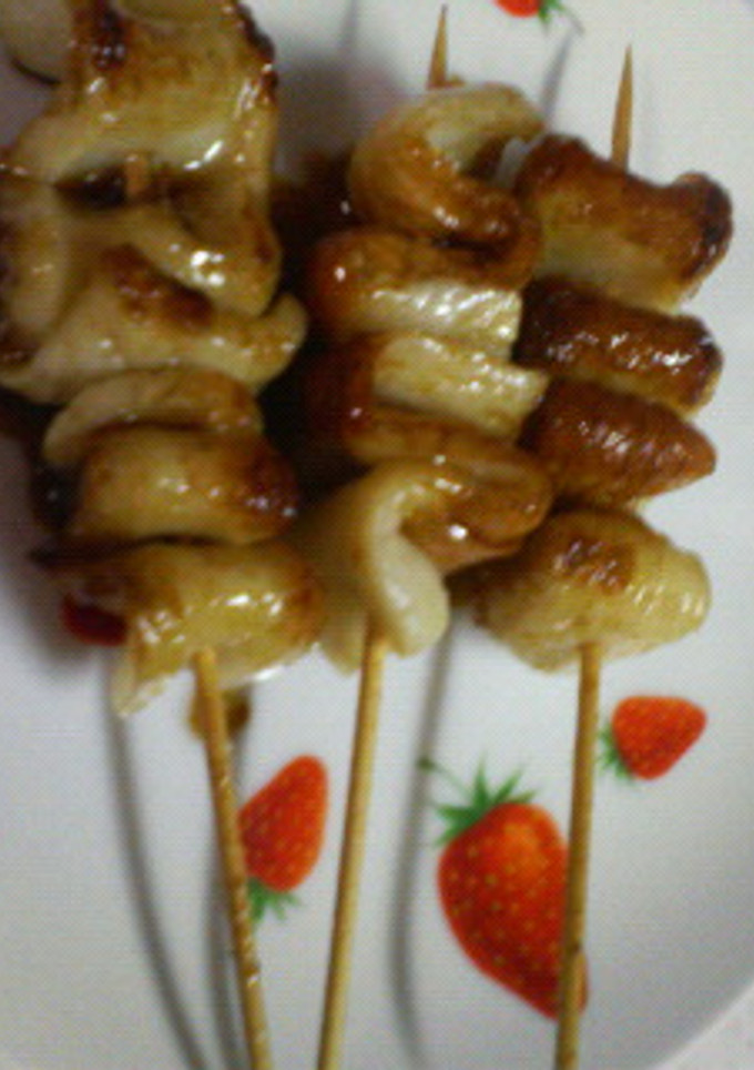 なんちゃって鶏皮（ちくわ串♪）-レシピのメイン写真