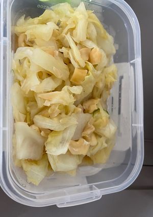 キャベツとナッツの味噌炒め-レシピのメイン写真