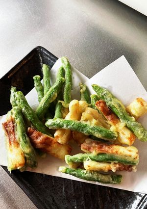 インゲンと竹輪のかき揚げ-レシピのメイン写真