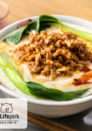 レンジで簡単！冷製豆乳坦々うどん-レシピのメイン写真