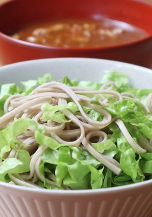 大麦和カレーつけ麺【JA福井県】-レシピのメイン写真