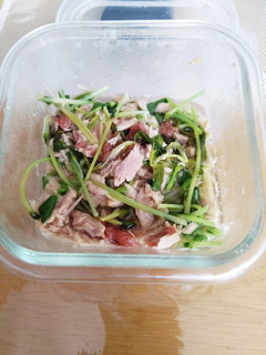 弁当おかず③ 豆苗とシーチキンの梅干和え-レシピのメイン写真