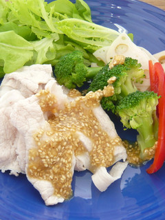 ゆで豚肉のごまだれ-レシピのメイン写真