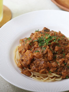 サバの味噌煮ラグーソースのパスタ-レシピのメイン写真