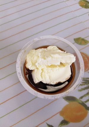 市販のコーヒーゼリーにミルクアイスを♡-レシピのメイン写真
