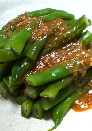 旨い！インゲンの棒々鶏ソースがけ！-レシピのメイン写真