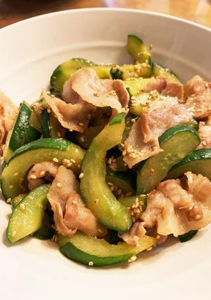 豚バラ肉ときゅうりの中華炒め！-レシピのメイン写真