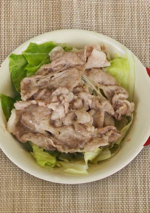 【主菜】豚肉とキャベツの蒸し煮-レシピのメイン写真