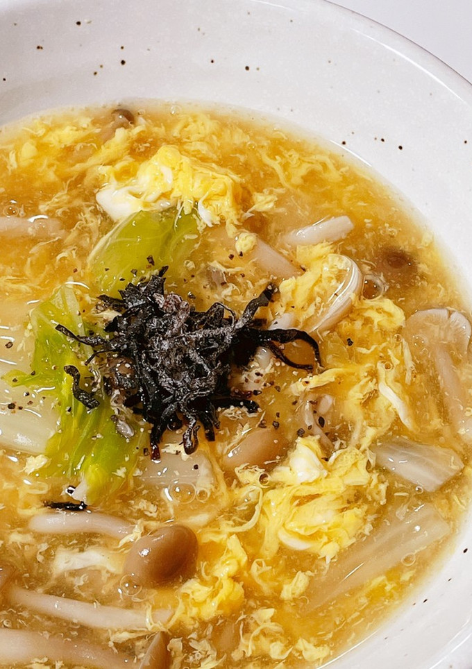 白菜としめじの和風とうふスープ-レシピのメイン写真