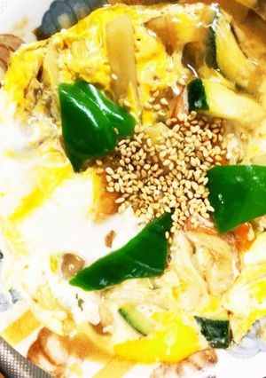 根菜チクワガパオ味スペイン風オムレツ風-レシピのメイン写真