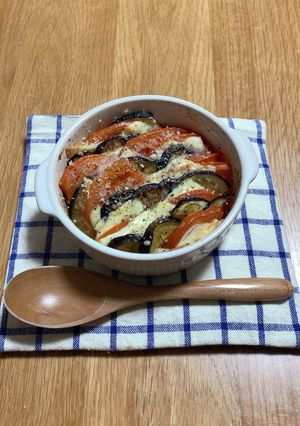ナスとトマトのチーズ焼き-レシピのメイン写真