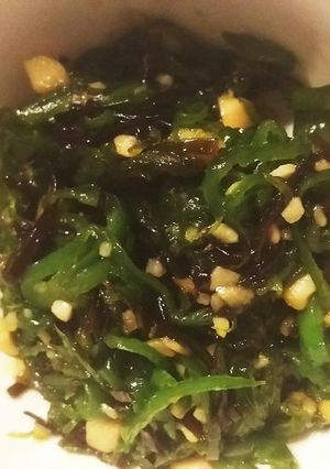 ピーマンの塩昆布炒め-レシピのメイン写真