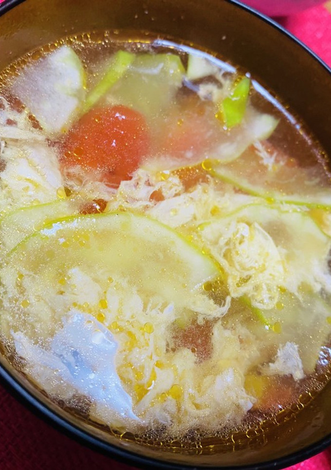 瓜とトマトのたまごスープ♪-レシピのメイン写真