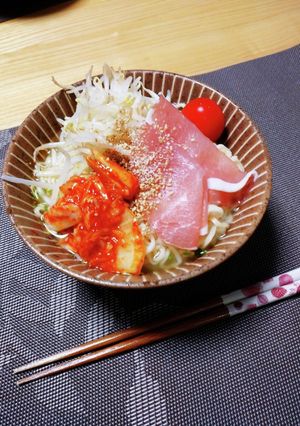 冷やしサッポロ一番with生ハム-レシピのメイン写真