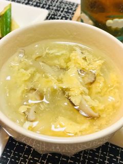玉ねぎと卵と椎茸の中華とろみスープ-レシピのメイン写真