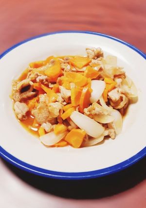 簡単◎豚肉と玉ねぎのレモンケチャップ炒め-レシピのメイン写真