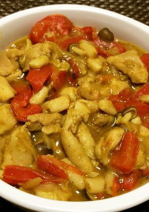 スパイスカレー風鶏肉とパプリカのカレー-レシピのメイン写真