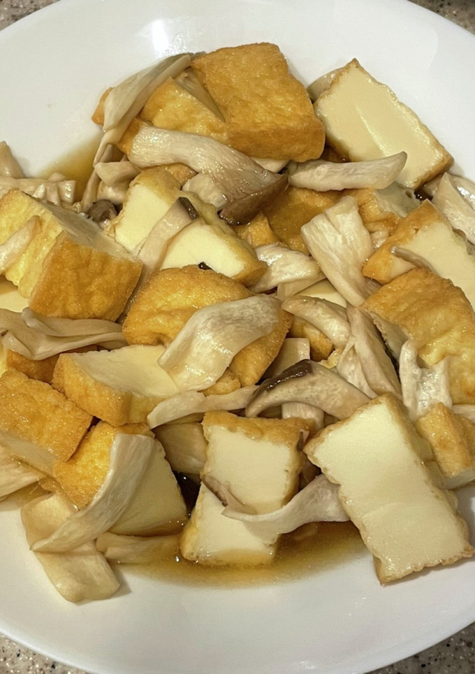 ポリ袋で厚揚げとエリンギの煮物-レシピのメイン写真
