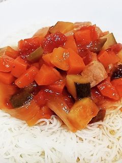 超簡単!ラタトゥイユ冷やしそうめん!!-レシピのメイン写真
