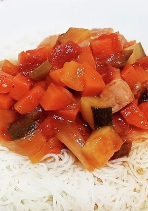 超簡単！ラタトゥイユ冷やしそうめん！！-レシピのメイン写真