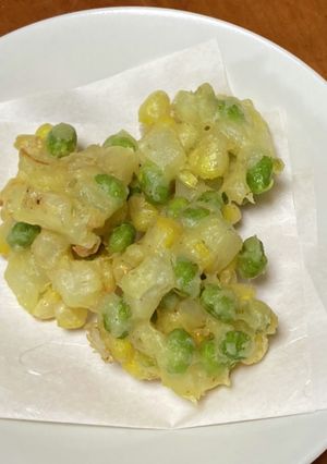 枝豆ととうもろこしのかき揚げ-レシピのメイン写真