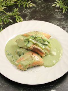 簡単!銀鮭の抹茶クリーム煮-レシピのメイン写真