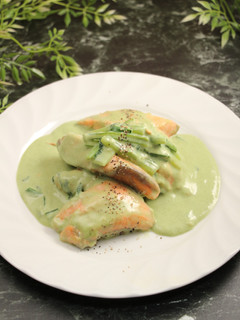 簡単!銀鮭の抹茶クリーム煮-レシピのメイン写真