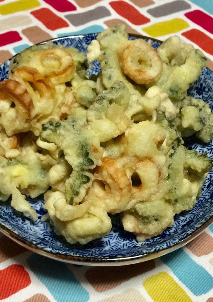 超簡単☆激うま！にがうりと竹輪のかき揚げ-レシピのメイン写真