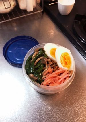 大人味の鶏そぼろ丼弁当-レシピのメイン写真