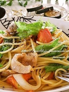 レタスとトマトのカレーパスタ-レシピのメイン写真