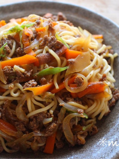 mレンジで絶品☆醤油焼きそば-レシピのメイン写真