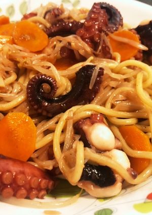 タコ大量消費！海鮮焼きそば-レシピのメイン写真