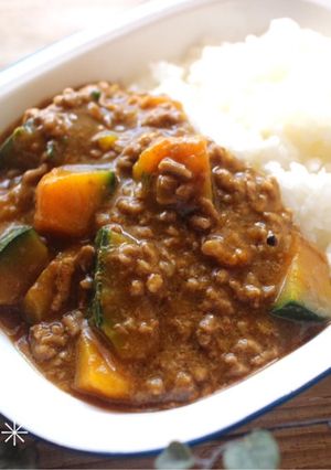 ｍかぼちゃとひき肉のレンジカレー-レシピのメイン写真