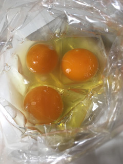 溶き卵はビニール袋におまかせ-レシピのメイン写真