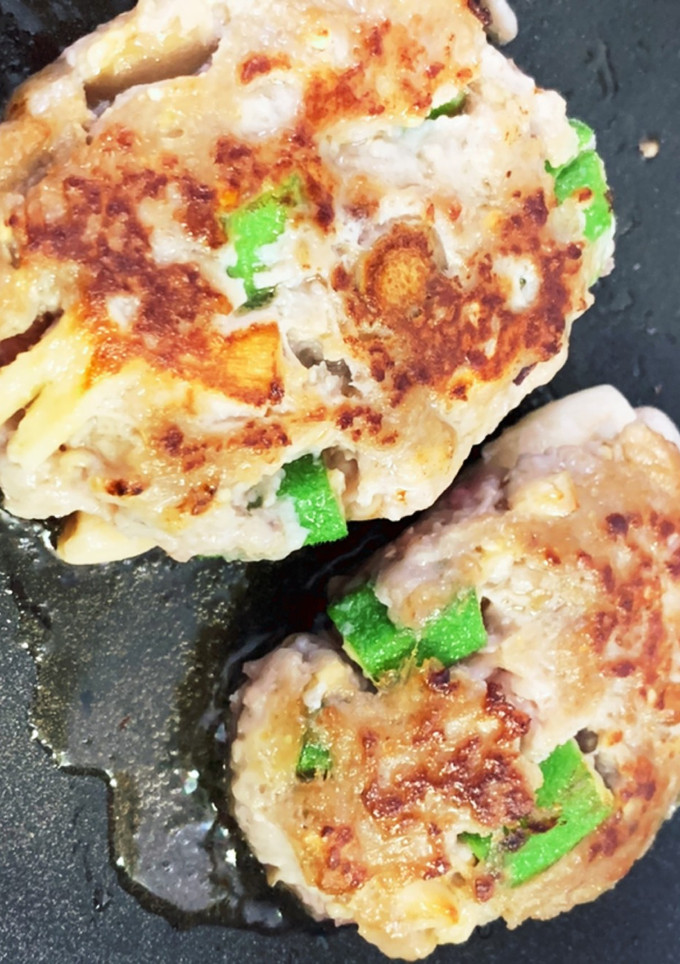 簡単美味しい！しめじとオクラの和風バーグ-レシピのメイン写真
