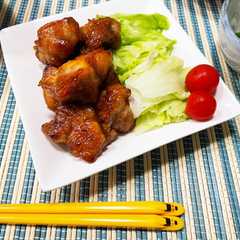 A picture of 夏にさっぱり！梅シロップで鶏肉の甘酢炒め.