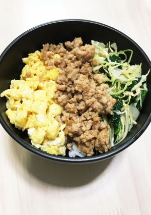 ✨ランチやお弁当にパパッとできる三色丼✨-レシピのメイン写真