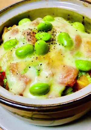 パンの耳　鯖缶トマトグラタン-レシピのメイン写真