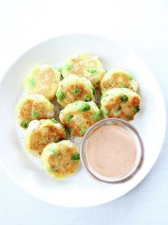ふわふわ〜【エビ枝豆のはんぺん焼き】-レシピのメイン写真
